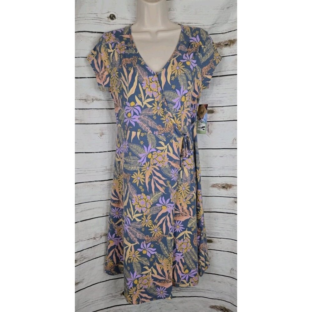 Sherpa Adventure Gear Dress S NEW Floral Wrap Outdoor Organic Cotton Womens